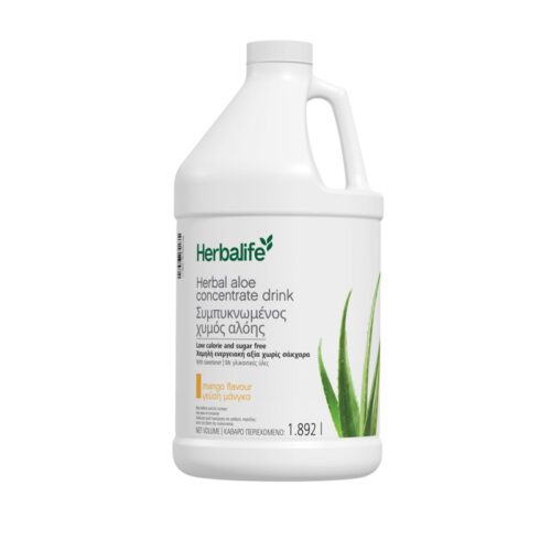 Herbal Aloe Concentrate, mango flavour, half gallon